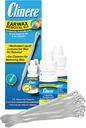 Kit d'enlèvement d'oreilles Clinere, Wax d'oreille propre en toute sécurité et délicatement, Démangeaison, Fonctionne instantanément .5oz Peroxyde de carbure, 2 x .5 Fl Oz avec 12 bâtons
