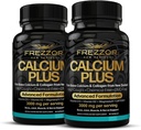 FREZZOR Calcium Plus avec UAF1000+ Super Antioxydant pour la santé des os et la densité osseuse, soutient le poids corporel sain, rapport optimal des minéraux essentiels de bâtiment des os, NZ fait, 180 capsules, 2 mois d'approvisionnement