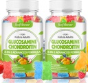 softbear Glucosamine Chondroitine Gommies avec MSM Triple Strength, Glucosamine bio à croquer Supplément Chondroitine pour le soutien conjoint Fruits mélangés végétaliens Saveur 120 Gommies