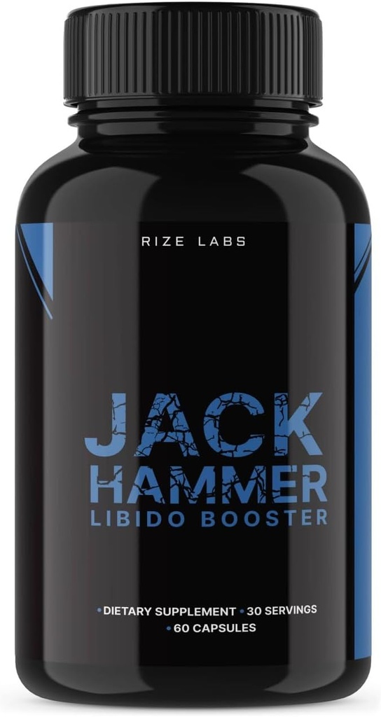 Jack Hammer Libido Booster pour hommes, Jack Hammer Libido Booster Supplément, Jack Hammer Libido Booster puissant toute la formule naturelle pour améliorer les performances, Jackhammer Commentaires (60 capsules)
