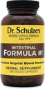 Dr. Schulze's Intestinal Formula #1 - Bowel Movement Supplement for Colon Health Support - Bloating & Constipation Aid - Intestinal Cleanse - All-Natural - Plant-Based - Vegan - 250 Count