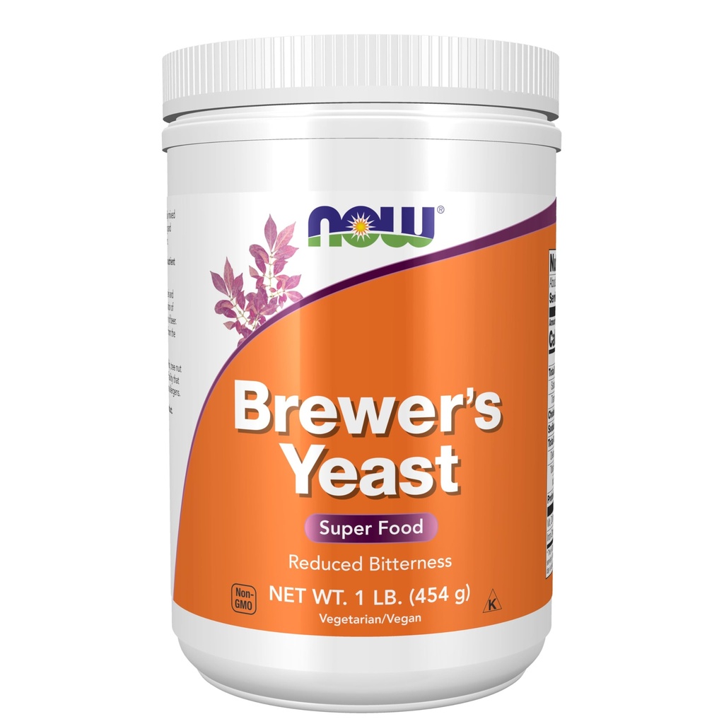 MAINTENANT compléments alimentaires, poudre de levure de Brewer avec protéines naturelles et B-vitamines, 1-Pound
