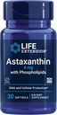 Life Extension Astaxanthin with Phospholipids – Antioxidant Support, Eye Health – Algae-Derived – Gluten-Free, Non-GMO – 30 Softgels