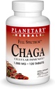 Herbals planétaires Chaga plein spectre, améliorer l'immunité cellulaire, 120 comte (paquet de 1)
