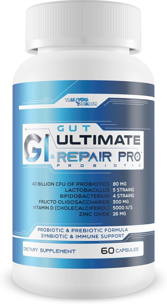 Gut & GI Ultimate Repair Pro Probiotic - Nos meilleurs probiotiques Gut pour le soutien probiotique complet GI, Gut, et Vag - Probiotique Vag Health - Femmes Probiotiques pour la santé Gut et Vag Health - Vag Probiotics