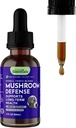 Animal Essentials Mushroom Defense - Système immunitaire pour chiens et chats, antioxydant naturel, champignons, pour tous les âges, plantes biologiques - 2 Fl Oz