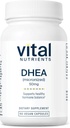 Nutriments vitaux DHEA 50mg de supplément DHEA micronisé végétalien pour les femmes et les hommes soutient l'équilibre hormonal soutient le métabolisme sain du sucre et des minéraux, gluten, lait, sans soja, 60 capsules