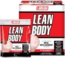 Labrada Lean Corps MRP Tout-en-un Strawberry substitut de repas Shake, 40g de protéines, mélange de lactosérum, 8g de graisses saines EFA et fibre, 22 vitamines et minéraux, Pas de couleur artificielle, sans gluten, (20 paquets)