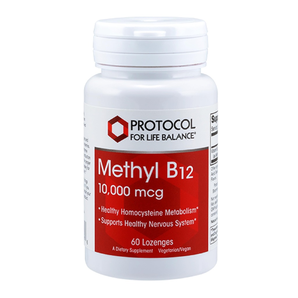 Protocol Methyl B12 10,000mcg - Vitamin B12 - Energy Support and Brain Supplement - 60 Lozenges