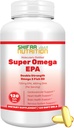 SHIFAA NUTRITION Huile de poisson halal Softgels 120 Ct, double résistance - halal Omega 3 suppléments d'huile de poisson. Sauvage capturé, non OGM et purifié