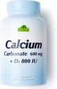 Calcium 600mg + supplément alimentaire D3 par vitamine ALFA - favorise les os sains - dents saines - coeur en santé - système nerveux sain -100 comprimés