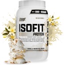Recherche sur les nutriments IsoFit Whey Protéine Poudre Instantanée 100% Whey Protéine Isolée (30 portions (paquet de 1), Crème glacée Vanilla)