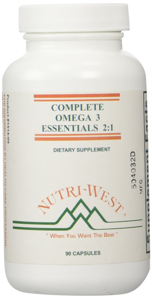 Nutri-West - Complet Omega-3 Essentials 2:1-90 Capsules