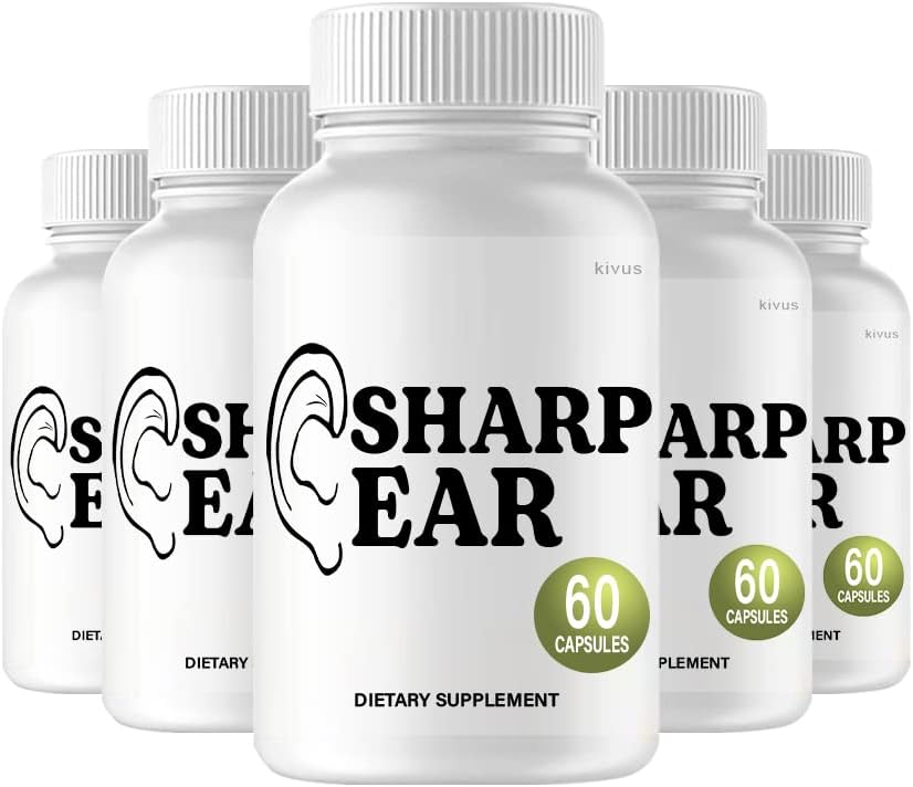 (5 Pack) Sharp Ear - Sharp Ear Advanced Tinnitus Support Supplement (300 Capsules)