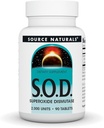 Source Naturals S-O-D, Superoxyde Dismutase - Supplément alimentaire - 90 comprimés