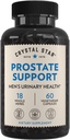 Crystal Star Prostate Support Saw Palmetto Supplements for Men (60 Capsules) – Bladder & Urine Health – Ginger & Pygeum - Non-GMO
