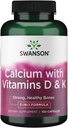 Complexe Swanson Tricalcium avec Vitamines D & K 100 Capsules