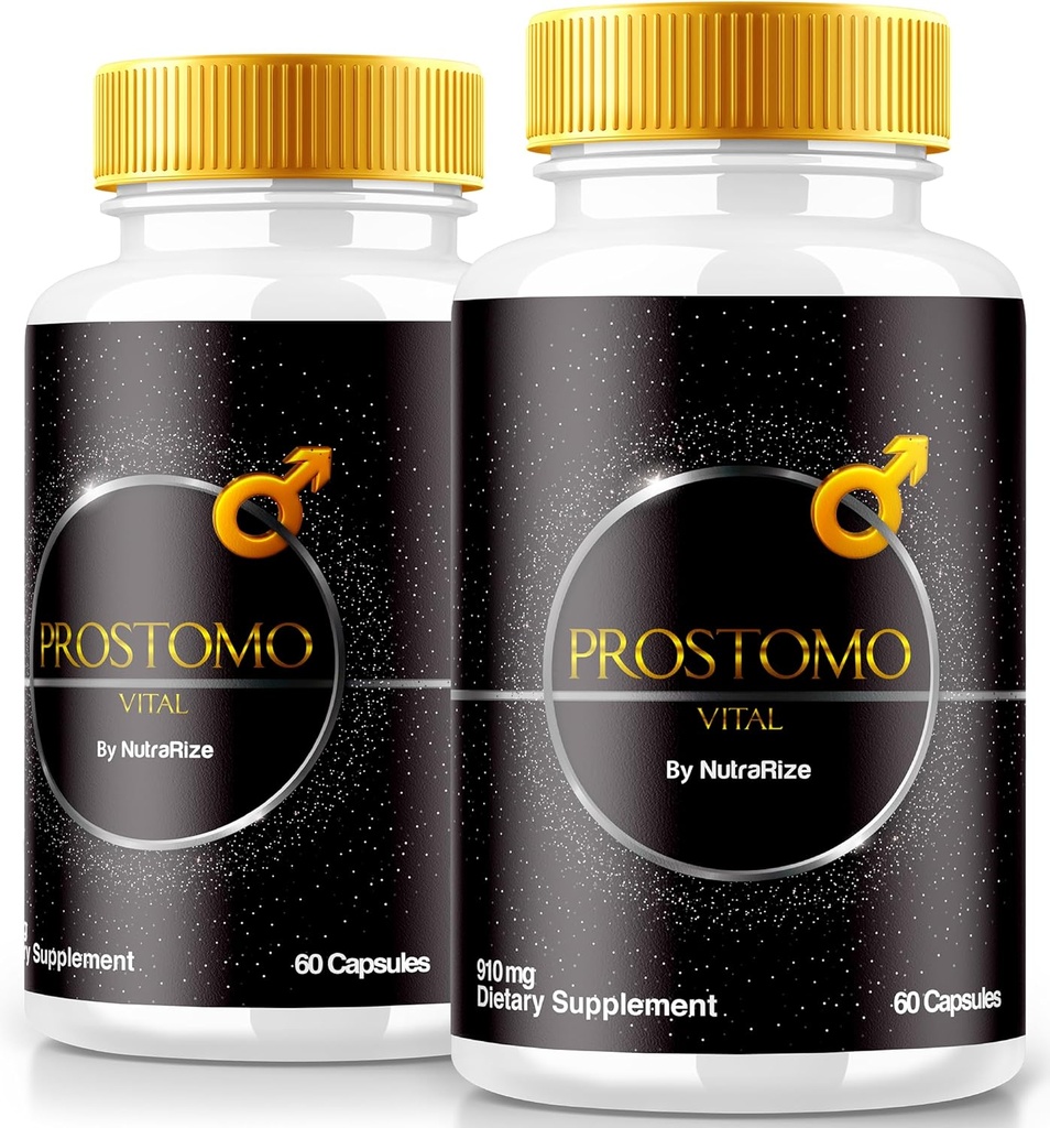 (2 Pack) Prostomo Capsules - Formule officielle pour soutenir la santé de la prostate, tout supplément naturel au contrôle de Regain et atteindre un bien-être global, Premium Pros Tomo Pills Review (120 Capsules)