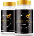 (2 Pack) Prostomo Capsules - Formule officielle pour soutenir la santé de la prostate, tout supplément naturel au contrôle de Regain et atteindre un bien-être global, Premium Pros Tomo Pills Review (120 Capsules)