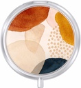 Cas de pilules, boîte à pilules de voyage mignon pour la purse, preuve d'humidité petit détenteur de médicament, Portable Pocket Medicine Organisateur Distributeur pour tenir les vitamines, huile de foie de morue, suppléments, simple résumé Art