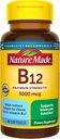 Nature Made Maximum Strength Vitamine B12 5000 mcg, complément alimentaire pour le métabolisme énergétique, 60 Softgels, 60 jours d'approvisionnement