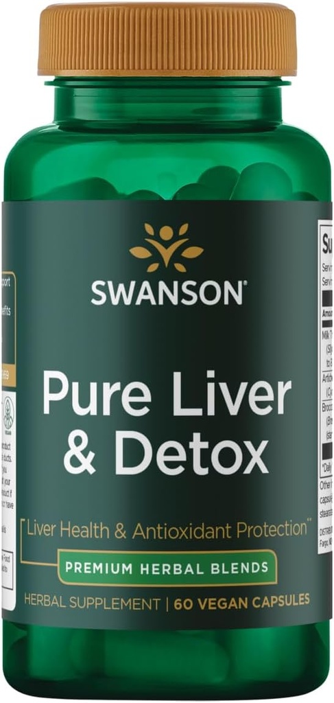 Swanson Ultra Pure Foie et Detox - 60 Capsules Vegan