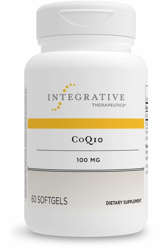 Thérapeutique intégrative CoQ10 (100mg) - Supplément de soutien à l'énergie cellulaire, au coeur et au cerveau pour les adultes* - 60 Softgels (60 portions)