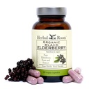 Racines à base de plantes Capsules de mûrier noir biologique de Max Strength de 60 capsules végétaliennes