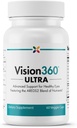 Arrêter de vieillir maintenant - Vision360 Ultra AREDS2 - Vision et santé des yeux - Facilités Souche et fatigue oculaires - Vitamine C, Vitamine E, Vitamine D3, Vitamine B2 et B12, Zinc, Cuivre, Astaxanthine, Lutéine - 60 Vcapsules