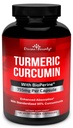 Curcumine curcumine avec extrait de poivre noir BioPerine - 755mg par gélule, 120 gélules - Tumérium sans OGM, normalisé à 95 % Curcuminoïdes pour une puissance maximale