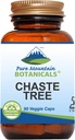 Pure Mountain Botanicals Chaste Tree Berry Capsules - Kosher Végétaliens Caps avec 400mg de supplément biologique de Chasteberry Vitex