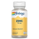 Solaray Zinc 50mg Capsules de soutien immunitaire, 100 Compte, Vegan, Graine de citrouille