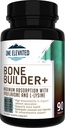 Supplément complet de Calcium pour os. Formulé avec le Calcium de grade le plus élevé - Carbonate/Hydroxypatite/Citrate, Magnésium, Zinc, D3. Fonctionne à Sync pour la santé optimale des os et la force osseuse.