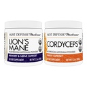 Ensemble de défense d'hôte avec la poudre de Lion, 3,5 oz et cordyceps, 3,5 oz - Soutien Santé cérébrale, mémoire et focus - Soutien Santé immunitaire et énergie*