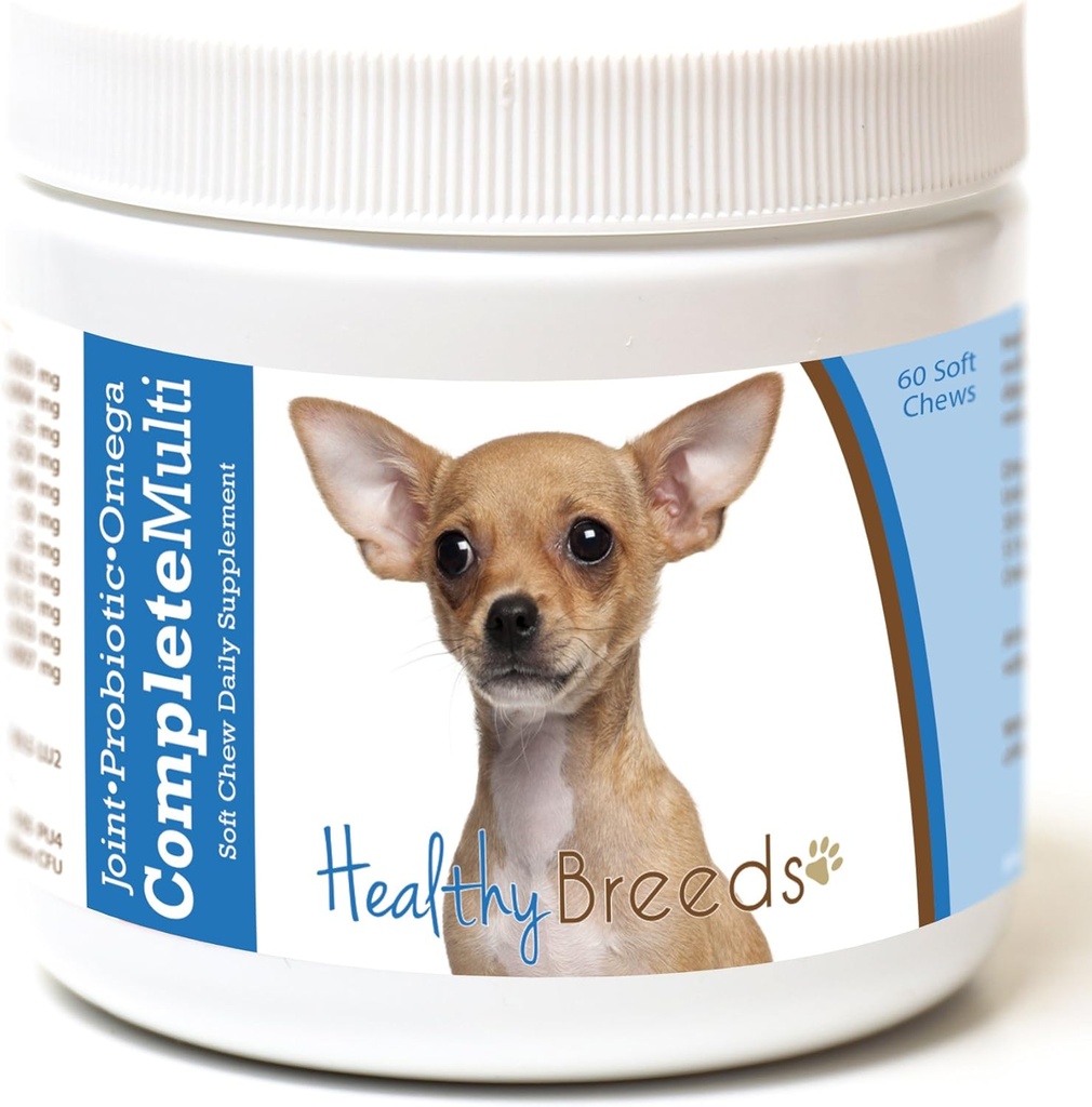 Les races saines Chihuahua Tous en une seule multivitamine Soft Chew 60 Comte