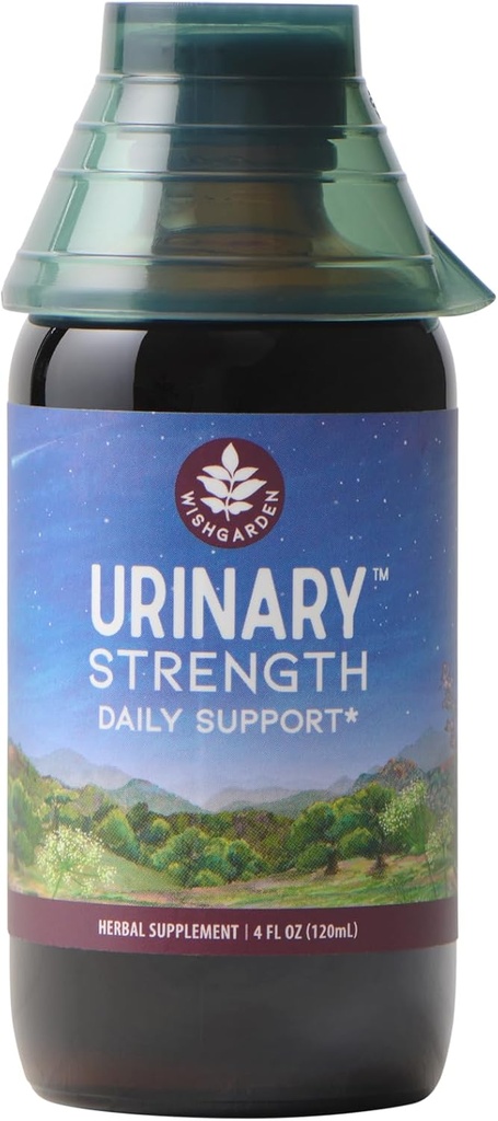 WishGarden Herbs Urinary Strength - Plant-Based Herbal Supplement with Cranberry, Uva Ursi & Usnea Supports Urinary Tract Health and Discomforts, Promotes Lymphatic Function, Microbial Balance, 4oz