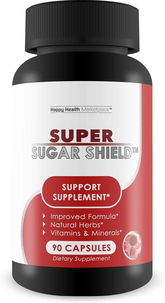 Super Sugar Support - Our Best Berberine Glucose Support Supplement - Sugar Health Blood Health & Immune Health - Vitamin, Mineral, Herbal Formula for Advanced Sugar Support Supplement
