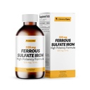 Sulfate de fer 325mg Fer liquide 65mg de fer élémentaire par soins Llorens - 6 oz - Caramel Arôme (6 oz, Caramel)