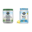Jardin de la vie Raw Organic Perfect Food Alkalizer & Detoxifier Juiced Greens Superfood Poudre et Poudre de Protéine Vegan - Raw Organic Meal Replacement Shakes - Vanille - Protéine de pois