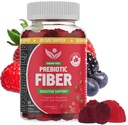 Gommies de fibres prébiotiques sans sucre pour les adultes Enfants supplément de plante mixte de baies parfumées pour les femmes hommes, santé quotidienne digestive Régulière 60 Compte (paquet de 1)