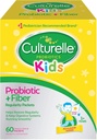 Culturelle Kids Probiotic + Fiber Packets (Ages 3+) - 60 Count - Digestive Health & Immune Support - Helps Restore Regularity