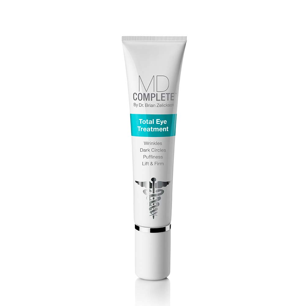 Traitement total complet des yeux de MD Traitement anti-âge de renouvellement de la peau hydratante Traitement des yeux avec les peptides, les vitamines C et E et l'acide hyaluronique pour les rides, les lignes fines et les crows Pieds 0,5 fl oz