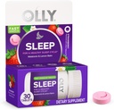 OLLY Dormez rapidement Dissolves, 3 mg de mélatonine, baume de citron, goût de fraise, 30 jours d'approvisionnement - 30 comtes