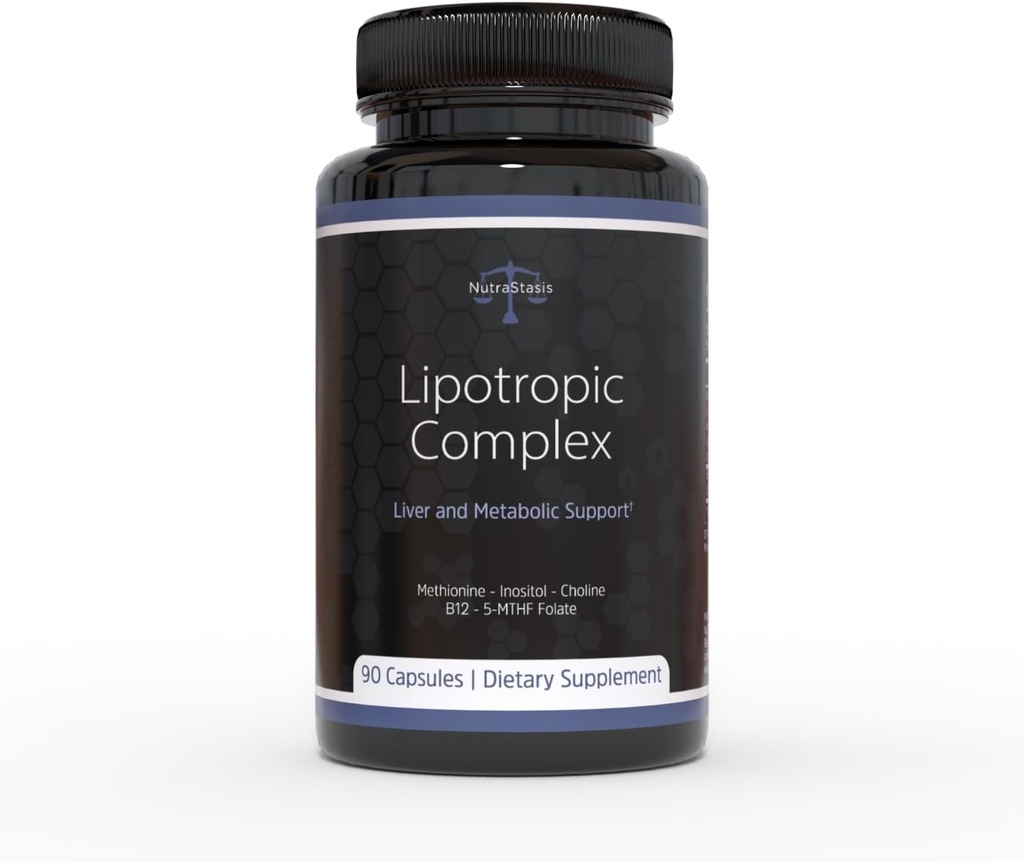 Complexe lipotropique MIC B12 - Méthylated B12, B9, Inositol Choline Méthionine - Liver Support & Detox, Métabolisme Support, Perte de poids, Hormone Balance