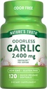 Nature's Truth Odorless Garlic 2400 mg | 120 Softgels | Extract Pills | Non-GMO, Gluten Free Supplement