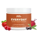 GénoPalate Everyday Super Reds, mélange de superaliments antioxydants avec racine de betterave, canneberge, Hibiscus, acai et probiotiques, energisant les polyphénols pour la santé cardiaque, cérébrale et digestive, végétalien, 30 portions
