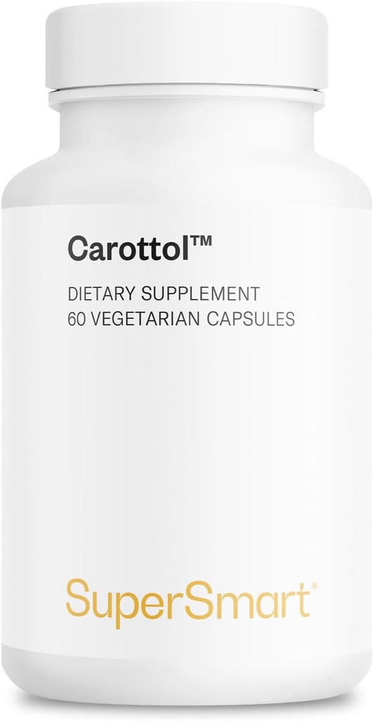 Supersmart - Carottol (formule avancée) - Supplément complexe caroténoïde - avec bêta carotène, lycopène, lutéine et zéaxanthin