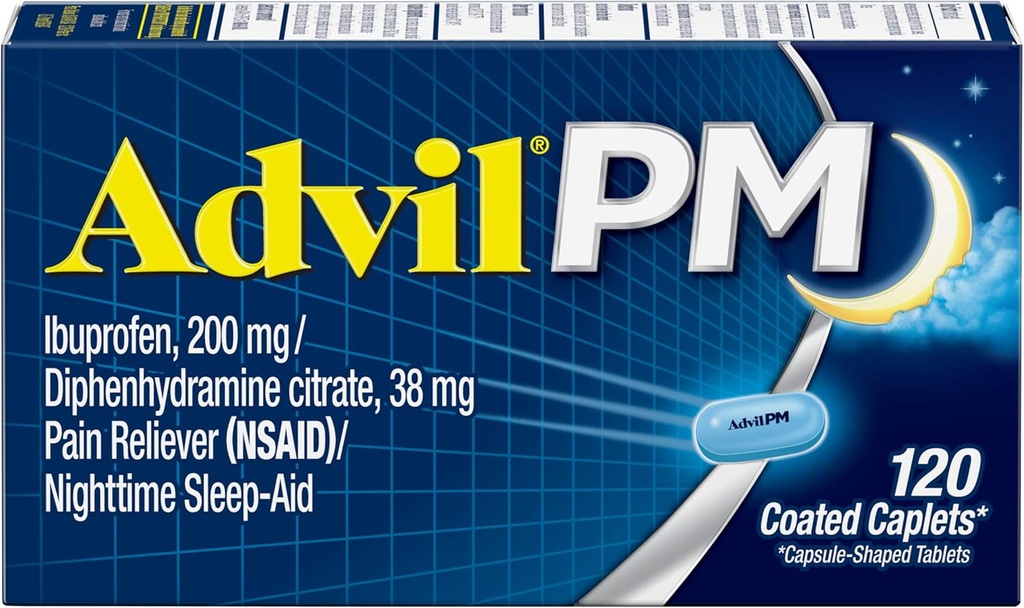 Capettes Advil PM 120 ea (paquet de 3)