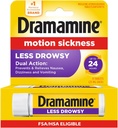 Dramamine Motion Maladie Moins somnolence, Volaille de voyage, Multicolore, 8 Comte