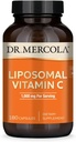 Dr Mercola Vitamine Liposomique C - Soutien du cerveau, du cœur, des yeux et des immunes - Fournit 1 000 mg de vitamine C biodisponible - Sans OGM, sans gluten et sans soja - 180 capsules (90 portions)